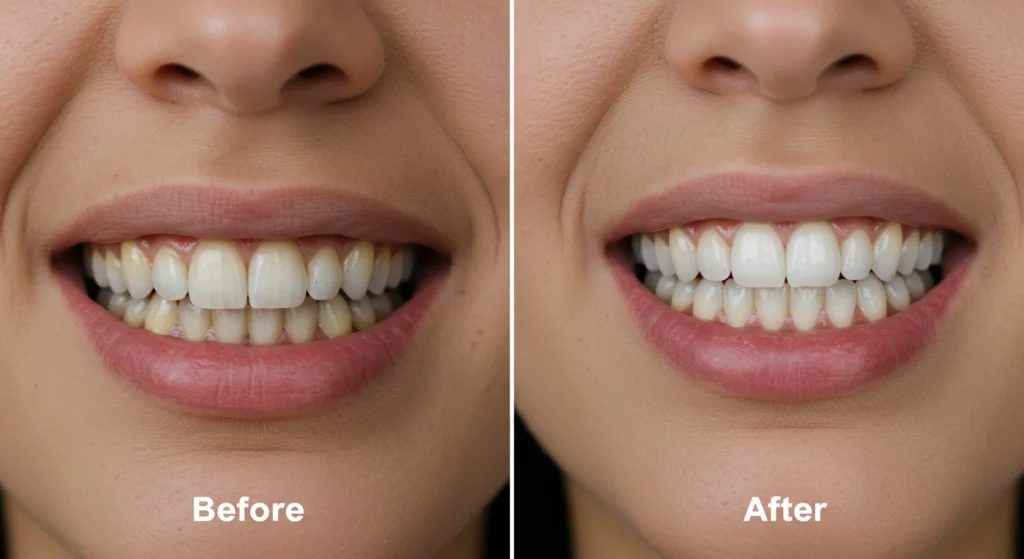 should i brush my teeth before using whitening strips